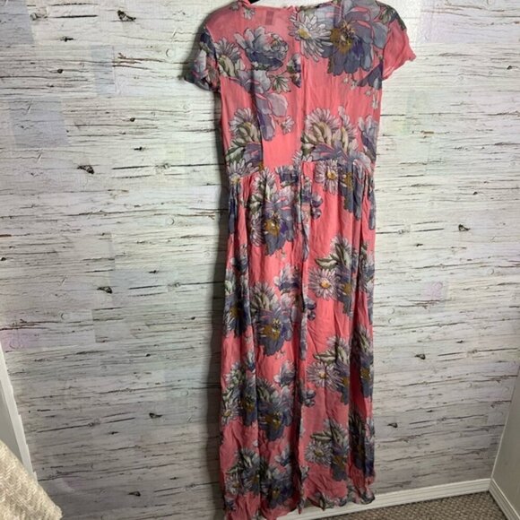 ASOS pink maxi floral dress size 8 - Picture 8 of 8